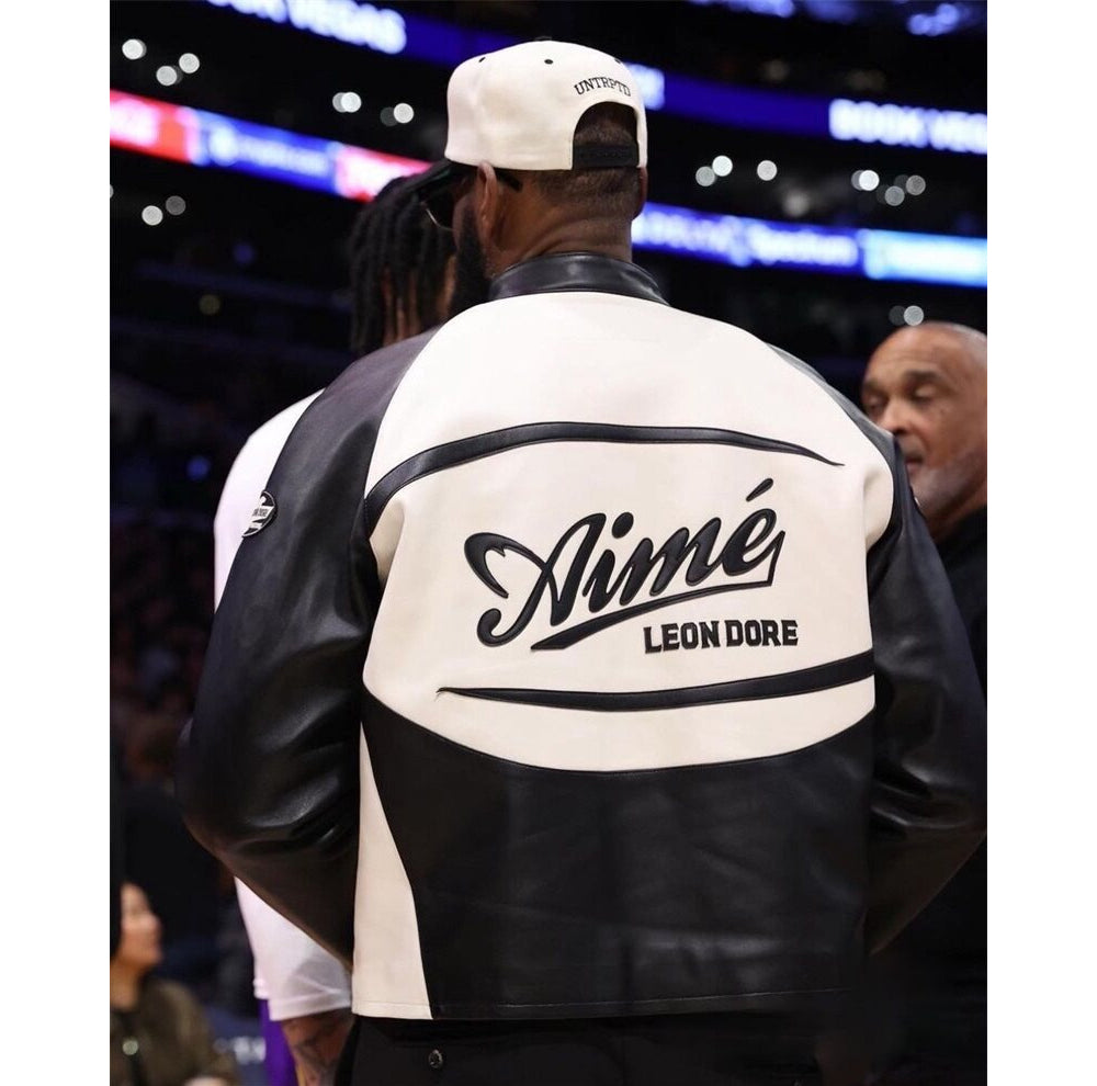 AIME LEON DORE レザーバイカージップアップジャケット T288-11515141312